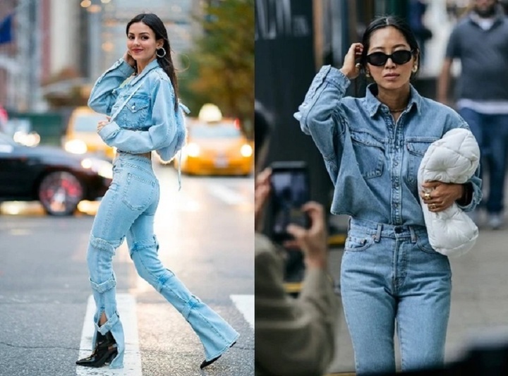 Mùa thu này quý cô sẽ thêm cá tính với loạt bản phối denim on denim cực chất - Ảnh 3.