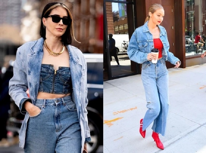 Mùa thu này quý cô sẽ thêm cá tính với loạt bản phối denim on denim cực chất - Ảnh 4.