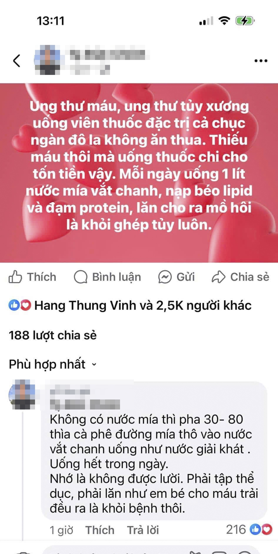 Đừng dại uống nước mía vắt chanh để chữa ung thư, cẩn thận rước họa vào thân - Ảnh 1.