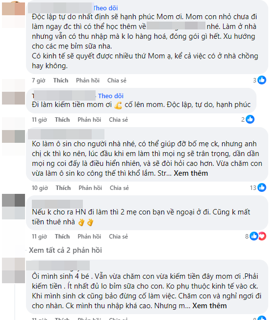 Chồng phản đối vợ sau sinh đi làm, yêu cầu ở nhà chăm con, cơm nước, mẹ bỉm tuyệt vọng xin lời khuyên - Ảnh 2.