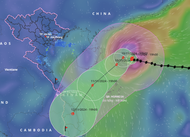 Bão số 7 bất ngờ mạnh trở lại, giật trên cấp 17 - Ảnh 1.