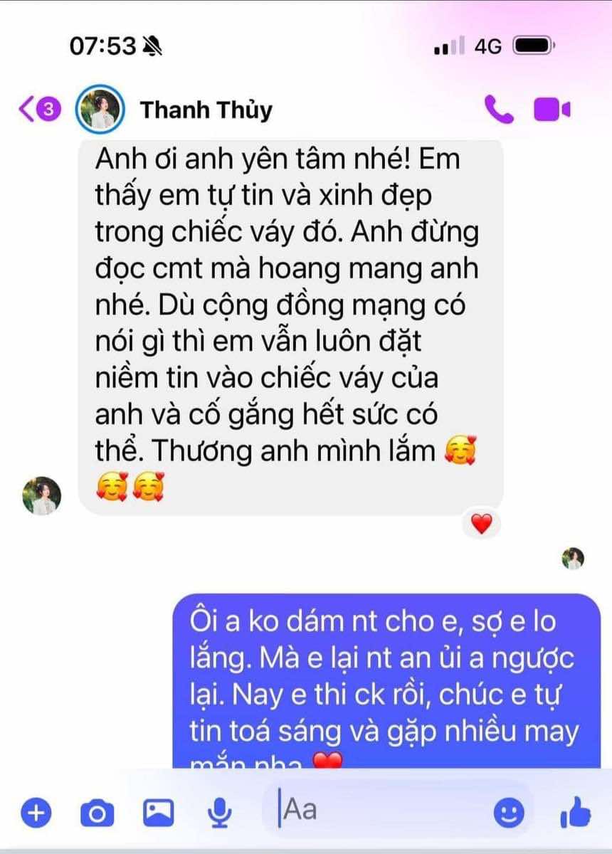 6 chữ Hoa hậu Thanh Thủy nói với Lê Thanh Hòa khi chiếc đầm dạ hội bị chê xấu - Ảnh 4.