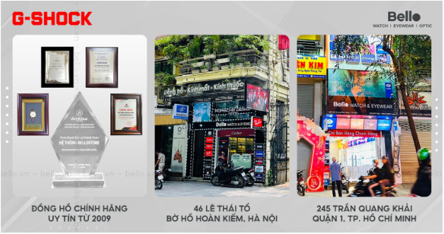 Chính sách thay pin miễn phí trọn đời đồng hồ Casio G-Shock tại Bello - Ảnh 3. Chính sách thay pin miễn phí trọn đời đồng hồ Casio G-Shock tại Bello - Ảnh 3.