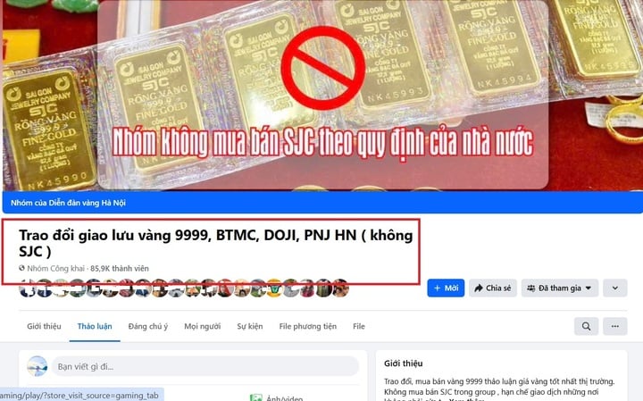 Khách mua bán nhộn nhịp trên 'sàn vàng' tự phát, chuyên gia cảnh báo - Ảnh 1.