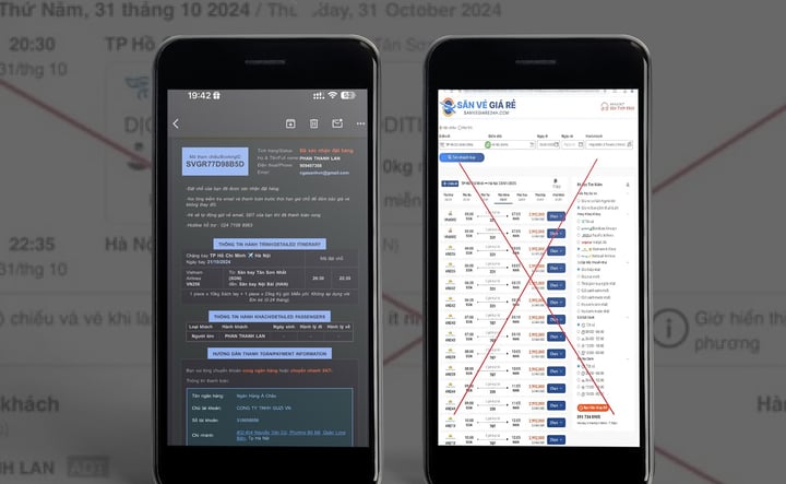 Xuất hiện thủ đoạn lừa đảo bán vé máy bay Tết Nguyên đán giá &quot;ưu đãi&quot; qua mạng - Ảnh 4.