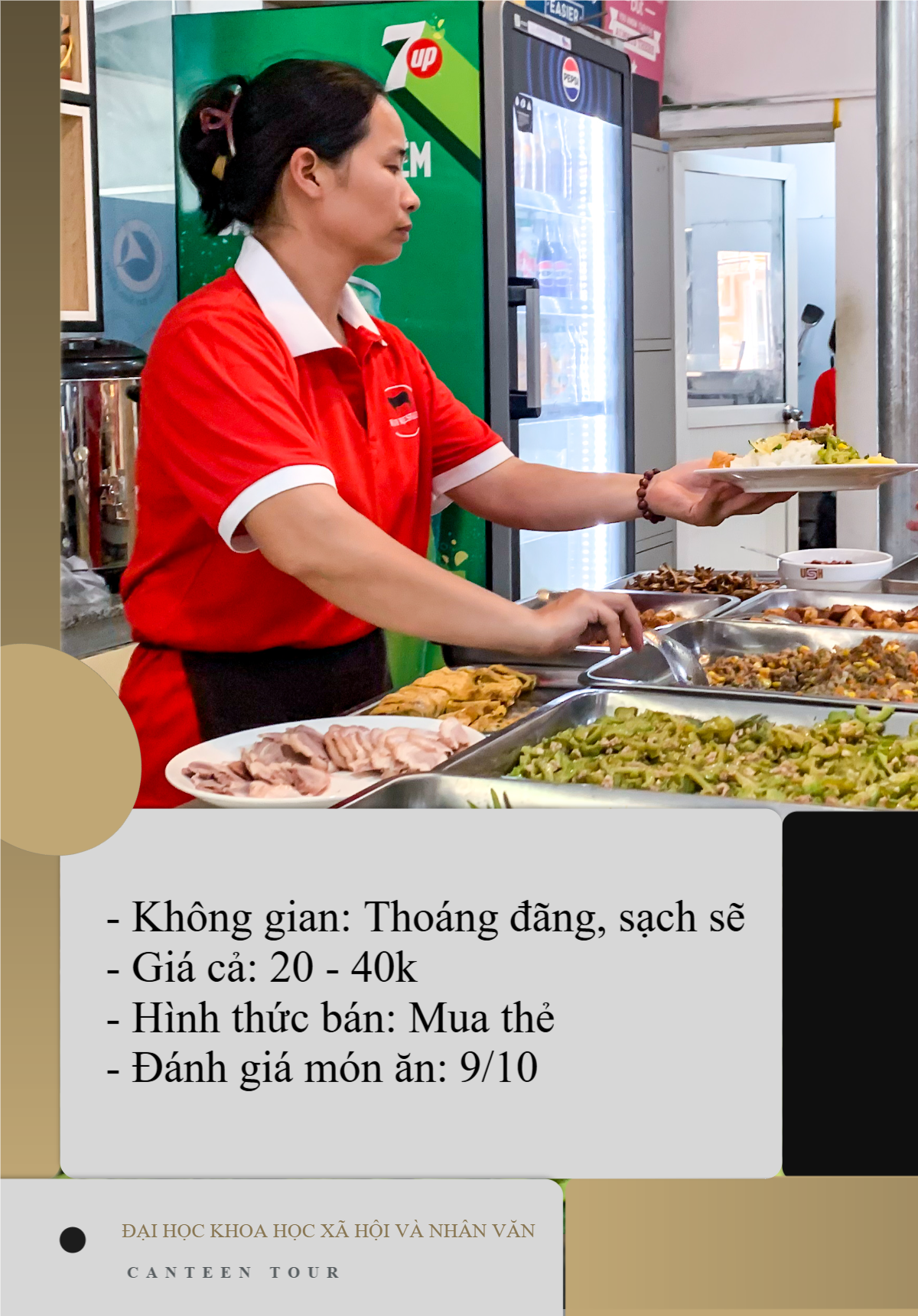 Cầm 50.000 đồng vào canteen Nhân văn, &quot;sốc&quot; nhẹ trước những gì nhận về! - Ảnh 10.