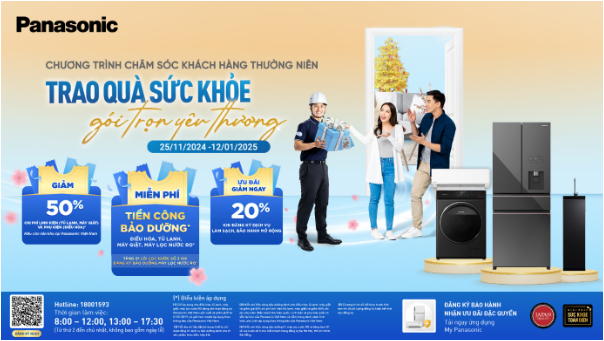 Tết an vui với ưu đ&atilde;i miễn ph&iacute; bảo dưỡng từ Panasonic - Ảnh 2.