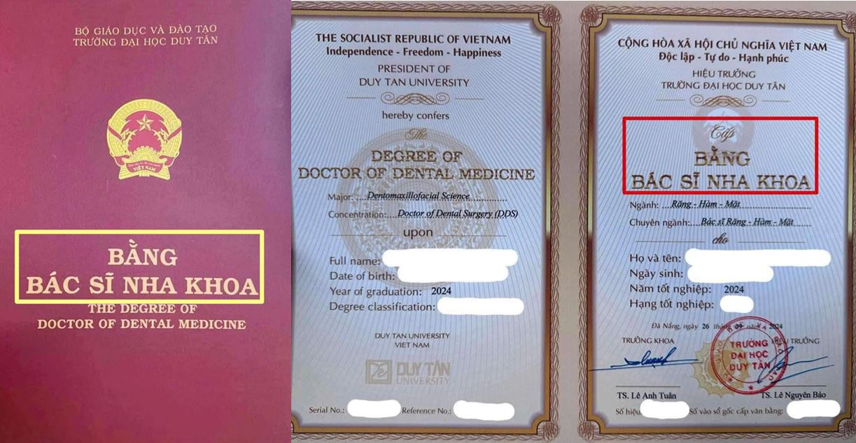 Bằng Bác sĩ Nha khoa được cấp cho các sinh viên tốt nghiệp trước đây. Bằng Bác sĩ Nha khoa được cấp cho các sinh viên tốt nghiệp trước đây.