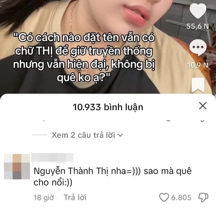 Mẹ bỉm than thở muốn đặt tên con có chữ &quot;Thị&quot; nhưng hiện đại, không bị &quot;quê&quot;, câu trả lời khiến gia đình &quot;lịm&quot; đi - Ảnh 1.