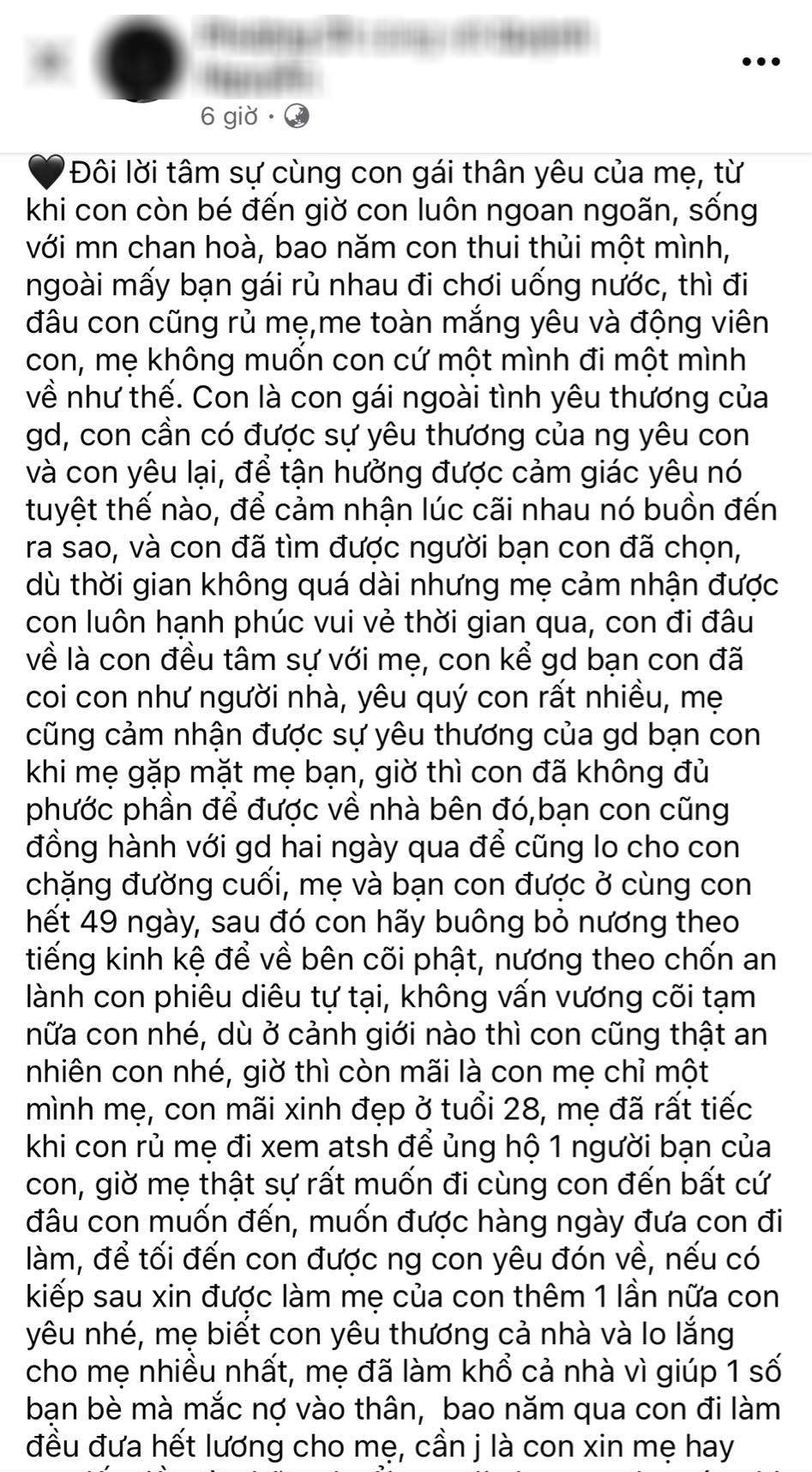 &quot;Con mãi xinh đẹp ở tuổi 28&quot;: Nhói lòng lời tâm sự của người mẹ khi con gái bị nhóm &quot;quái xế&quot; tông tử vong - Ảnh 2.