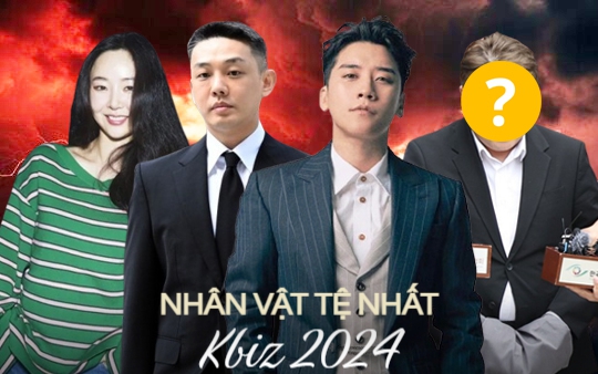 200 người trong Kbiz chọn ra Top nhân vật tệ nhất 2024: Bê bối cỡ Seungri - Yoo Ah In vẫn chào thua 1 ngôi sao