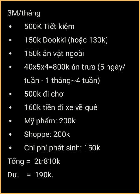 Quyết tâm không tiêu quá 3 triệu/tháng dù đang sống ở Hà Nội!- Ảnh 2.