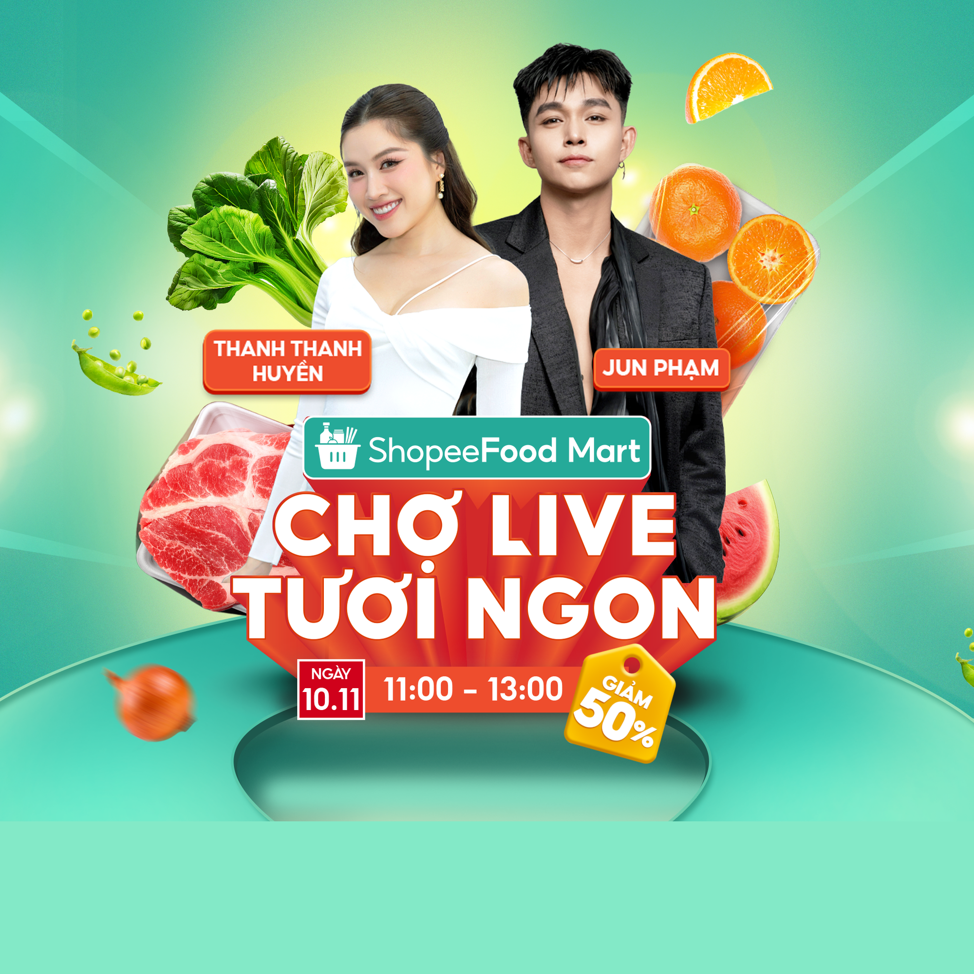 Hội yêu bếp ơi, chợ live ShopeeFood Mart giảm đậm ngày cuối tuần bạn đã biết chưa? - Ảnh 1.