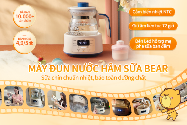 Top 4 đồ gia dụng Bear đáng lưu tâm cho mẹ bỉm trên hành trình chăm con - Ảnh 4.