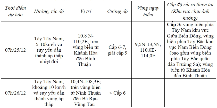 Tâm bão số 10 trên vùng biển phía Tây Nam khu vực Giữa Biển Đông - Ảnh 2.