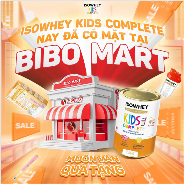 IsoWhey Kids chính thức lên kệ Bibo Mart - Ảnh 3.