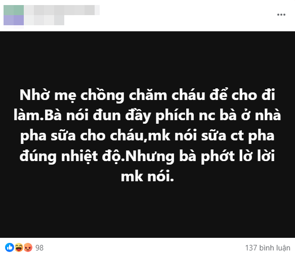 Nhờ mẹ chồng chăm cháu, bà làm một hành động khiến mẹ bỉm sốc vô cùng, than thở với chồng liền bị mắng té tát - Ảnh 1.