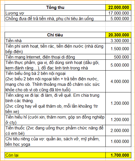 Bức ảnh chi tiêu hàng tháng của gia đình 2 người gây bức xúc, có 1 khoản càng nghĩ càng thấy khó hiểu - Ảnh 1.