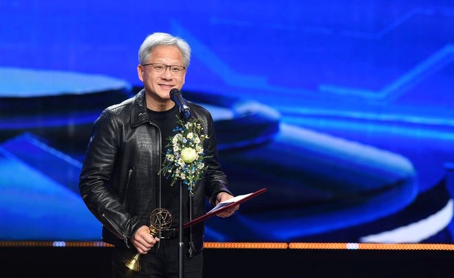 CEO Nvidia Jensen Huang là đồng chủ nhân của Giải thưởng Chính VinFuture 2024.