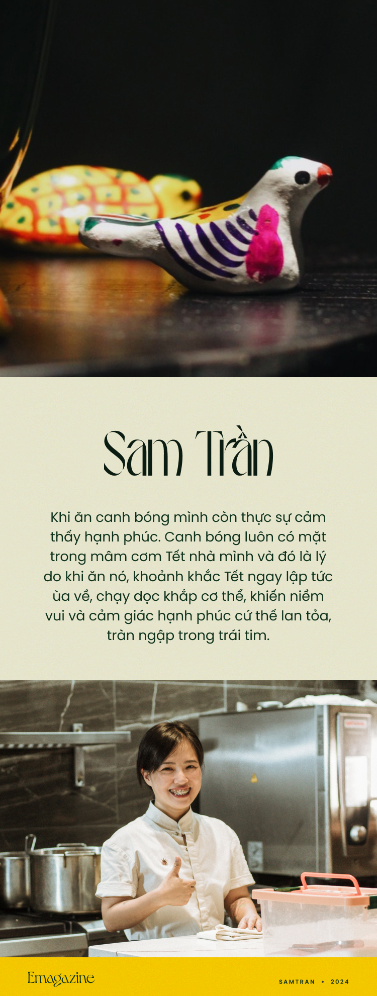 Đầu bếp Sam Trần, canh bóng và mâm cơm Tết cổ truyền: “Tết tròn đầy khi sum vầy thành viên - Ảnh 7.