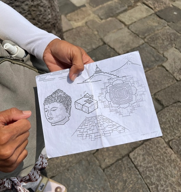 Borobudur’s temple guides are from the local community and can be the temple’s best advocates and sources of information. Photo: Penny Watson