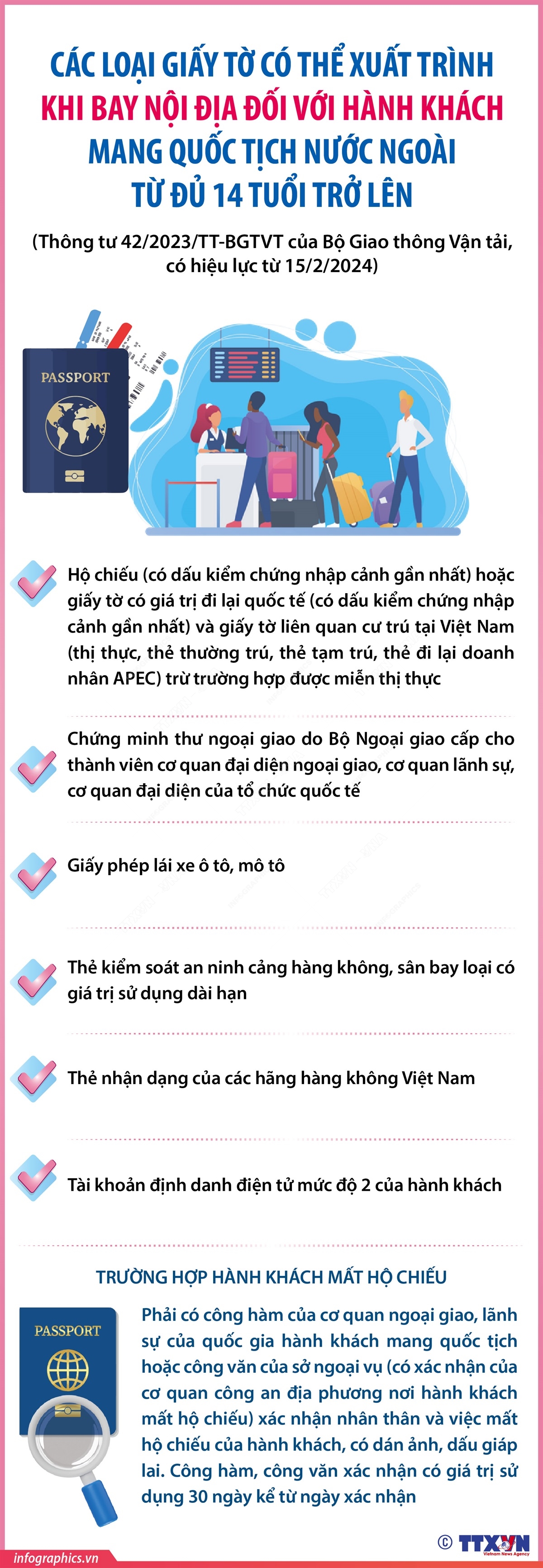 Các loại giấy tờ có thể xuất trình khi đi máy bay từ 15/2 - Ảnh 1.