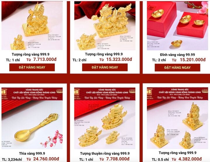 Ngày vía Thần Tài 2024 khai hội, nhiều sản phẩm vàng độc lạ 'gây bão' thị trường - Ảnh 2. Ngày vía Thần Tài 2024 khai hội, nhiều sản phẩm vàng độc lạ 'gây bão' thị trường - Ảnh 2.