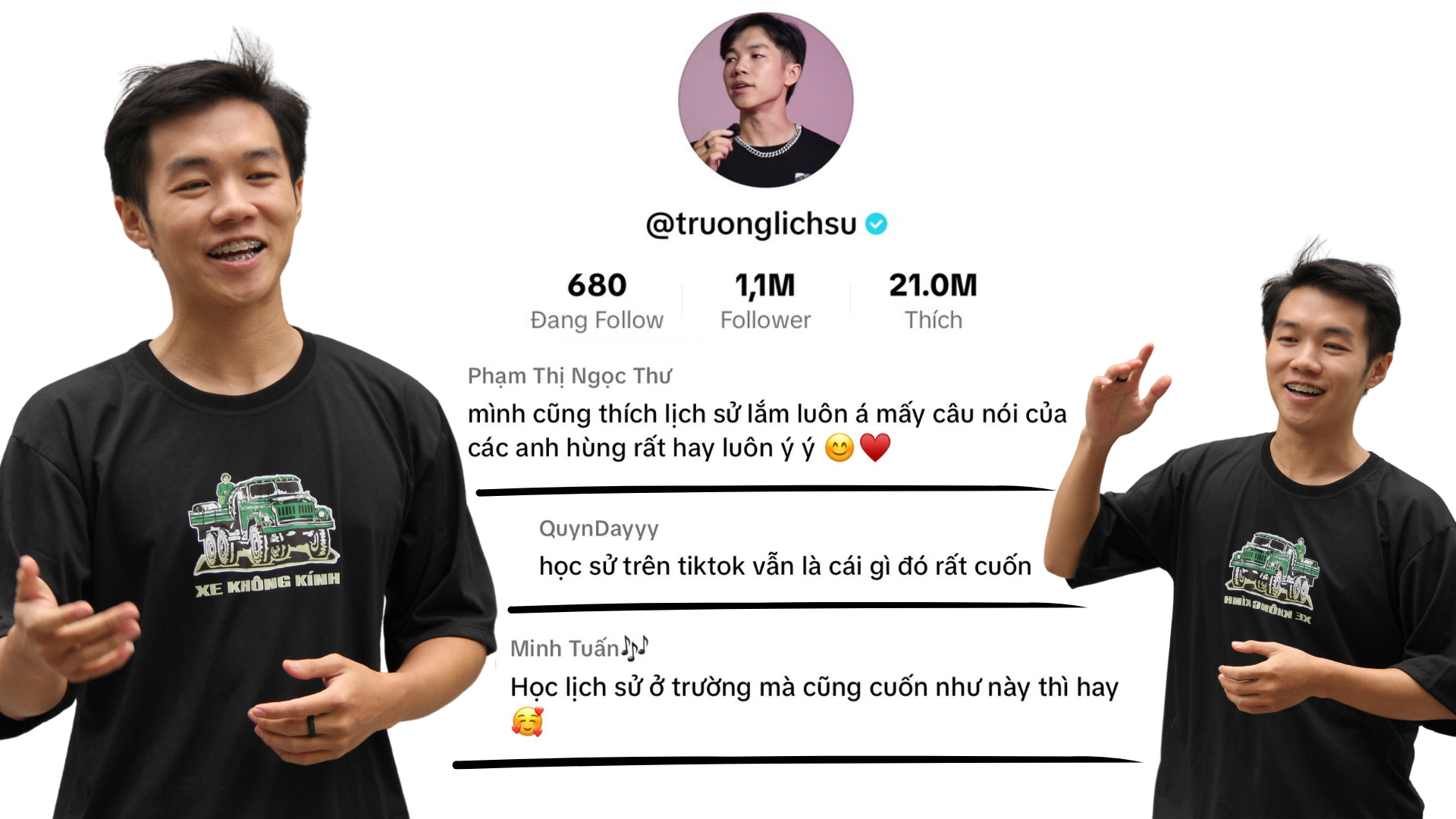 GenZ sở hữu Tiktok 1,1 triệu người theo d&otilde;i, g&acirc;y sốt khi l&agrave;m phim ngắn lịch sử - Ảnh 4.