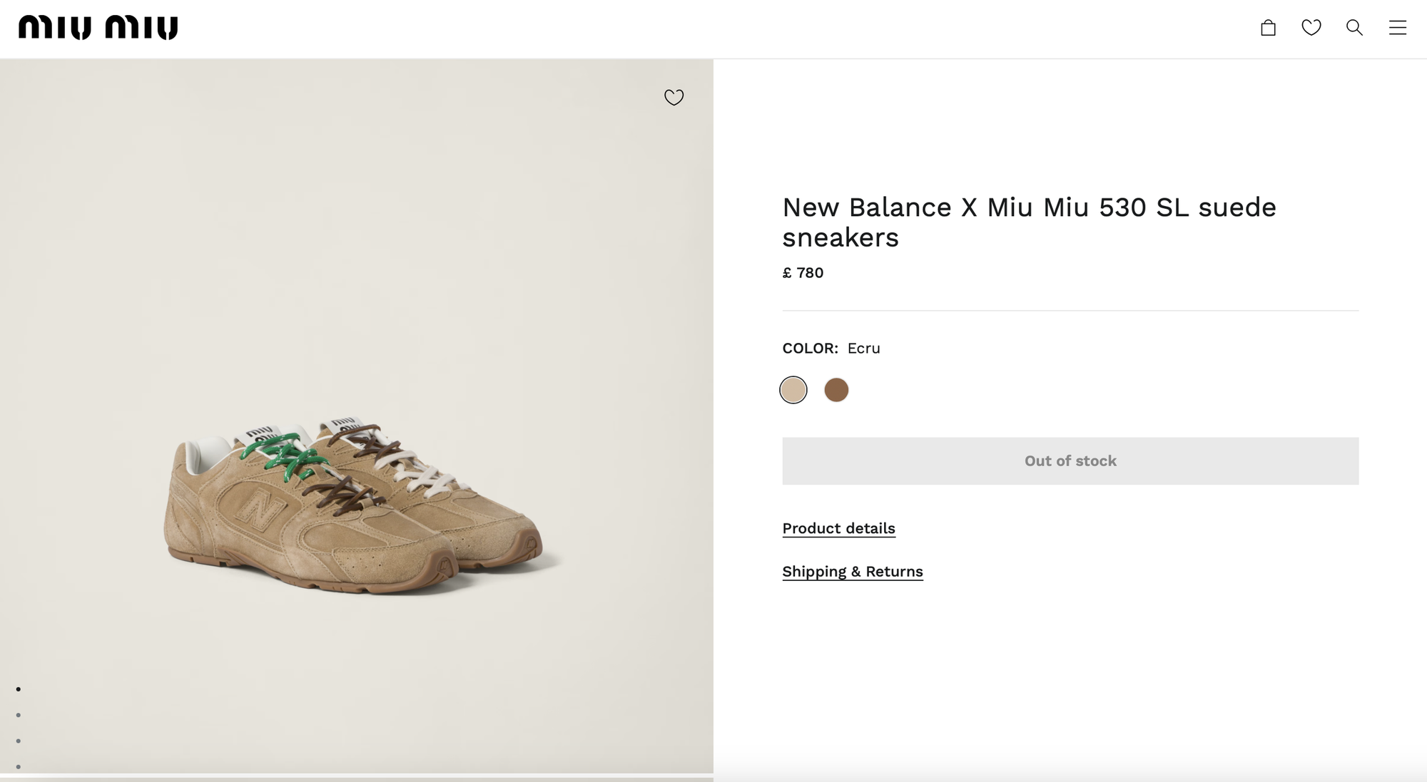 Đ&ocirc;i gi&agrave;y xinh y&ecirc;u cực k&igrave; của Miu Miu x New Balance: Mới ra đ&atilde; g&acirc;y sốt, chưa đến 1 ng&agrave;y đ&atilde; sold out- Ảnh 11.