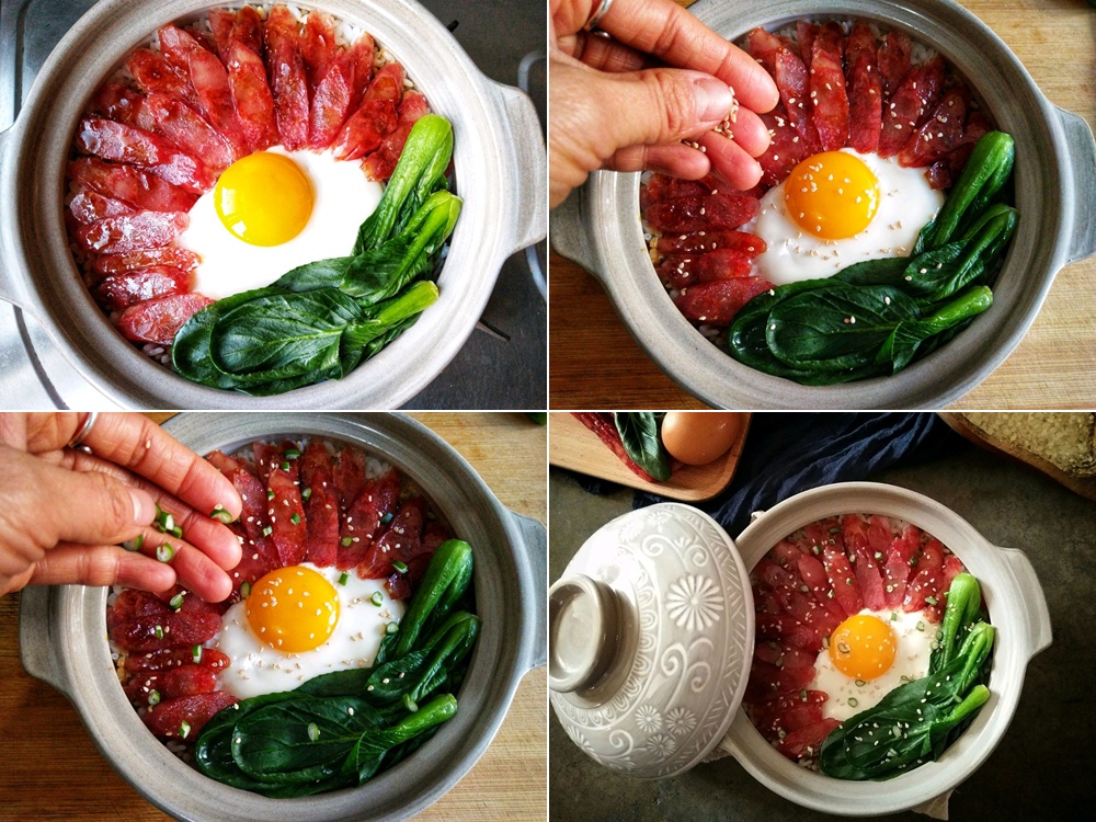 Xử l&yacute; lạp xưởng thừa sau Tết với m&oacute;n cơm ni&ecirc;u lạp xưởng - Ảnh 4.