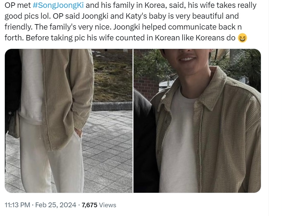 Lộ thông tin về màn xuất hiện của gia đình Song Joong Ki: Vợ Tây “bắn” tiếng Hàn, nhan sắc quý tử chiếm spotlight- Ảnh 1.