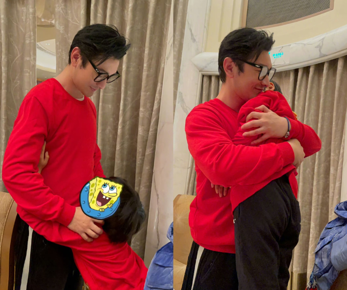 Huỳnh Hiểu Minh hiếm hoi khoe ảnh bên con trai, quý tử 7 tuổi gây sốt khi nét ngoại hình nổi bật này - Ảnh 2.
