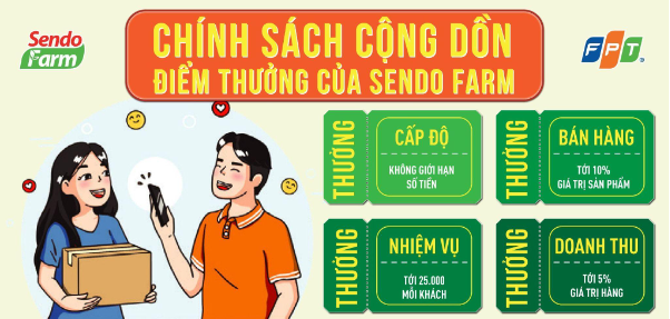 Ch&iacute;nh s&aacute;ch điểm thưởng cộng dồn kiểu mới từ Sendo Farm - Ảnh 2.