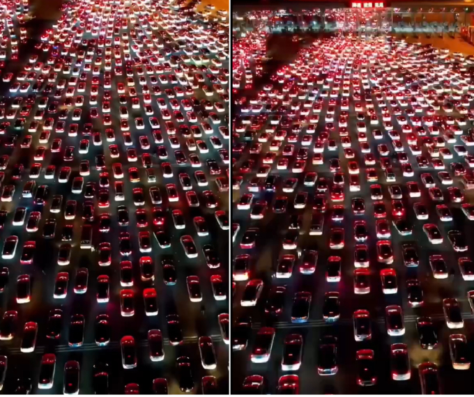 Choáng với hình ảnh xe cộ chật cứng trong mùa Xuân vận tại Trung Quốc, người dân vẫn được khen vì một điều - Ảnh 1.