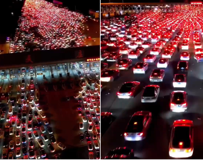 Choáng với hình ảnh xe cộ chật cứng trong mùa Xuân vận tại Trung Quốc, người dân vẫn được khen vì một điều - Ảnh 2.