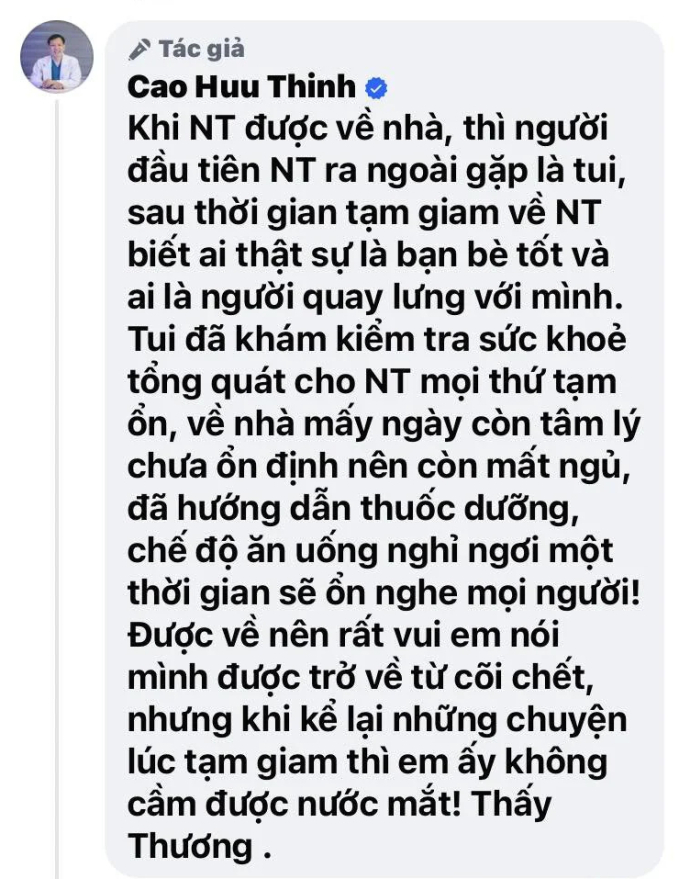 Hé lộ tình trạng Ngọc Trinh sau khi hưởng án treo: Đã khám sức khỏe, bật khóc khi nhắc khoảng thời gian tạm giam - Ảnh 2.