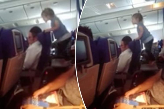 Video đứa trẻ &quot;khủng bố&quot; hành khách trên máy bay hút hàng triệu lượt xem, thái độ của bố mẹ đi cùng mới thực sự gây sốc - Ảnh 1.