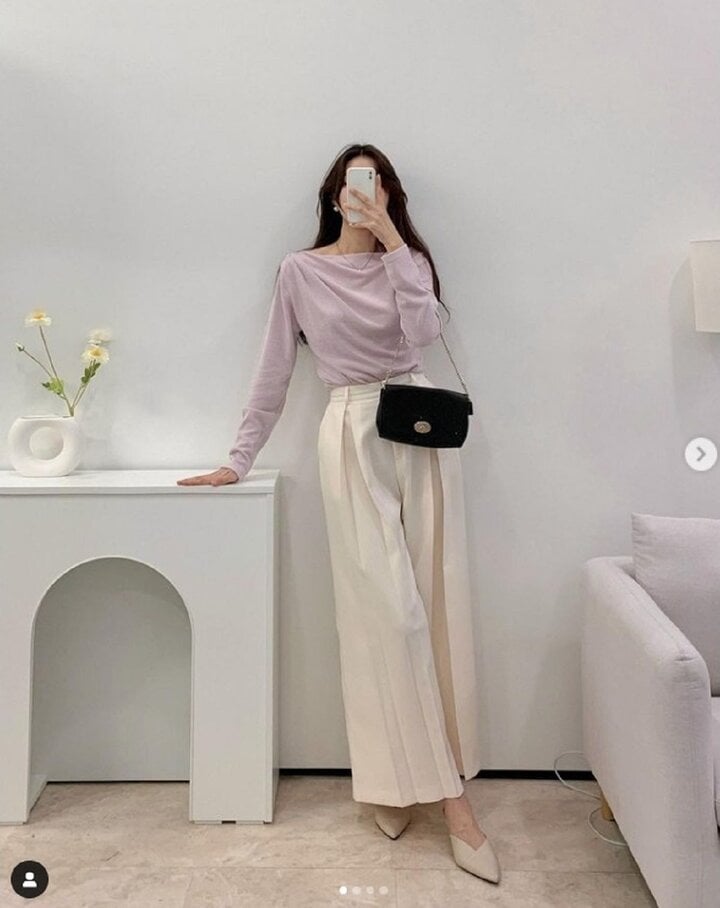 Gợi ý loạt oufit sang xịn mịn với quần âu giúp quý cô công sở tỏa sáng - Ảnh 3. Gợi ý loạt oufit sang xịn mịn với quần âu giúp quý cô công sở tỏa sáng - Ảnh 3.