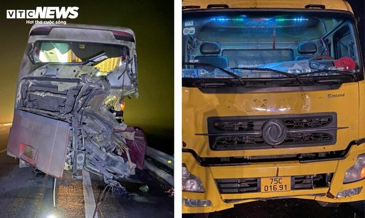 Lại xảy ra tai nạn thảm khốc trên cao tốc Cam Lộ - La Sơn, 6 người thương vong - Ảnh 1.