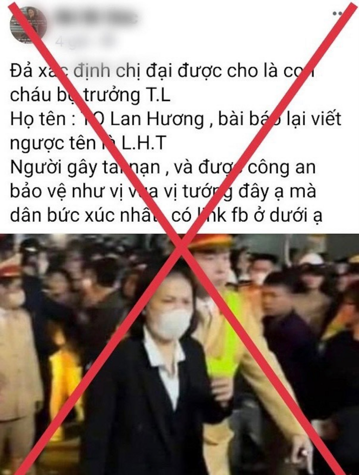 Phạt người tung tin nữ tài xế vi phạm nồng độ cồn là cháu lãnh đạo Bộ Công an - Ảnh 2.