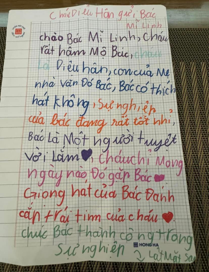 Con gái của BTV một nhà xuất bản gửi thư cho ca sĩ Mỹ Linh, lật mặt sau trang giấy mà "sang chấn" - Ảnh 2.