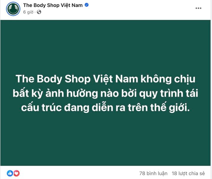 The Body Shop phá sản ở nhiều nước, chi nhánh ở Việt Nam lên tiếng - Ảnh 2.