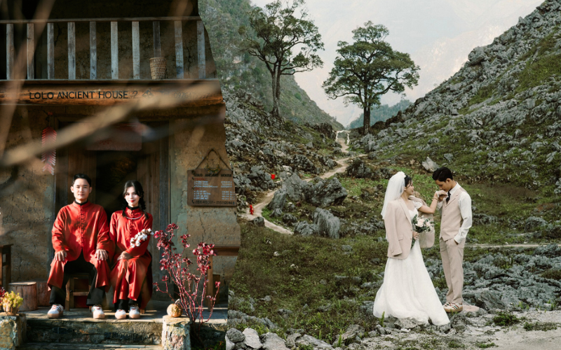 Bộ ảnh cưới tại Hà Giang đẹp mê mẩn của hot TikToker 30 triệu lượt thích- Ảnh 1.