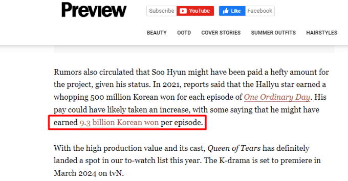 Xôn xao cát-xê cao vô lý của Kim Soo Hyun ở "Queen of Tears", con số gấp 18 lần phim trước? - Ảnh 2. Xôn xao cát-xê cao vô lý của Kim Soo Hyun ở "Queen of Tears", con số gấp 18 lần phim trước? - Ảnh 2.