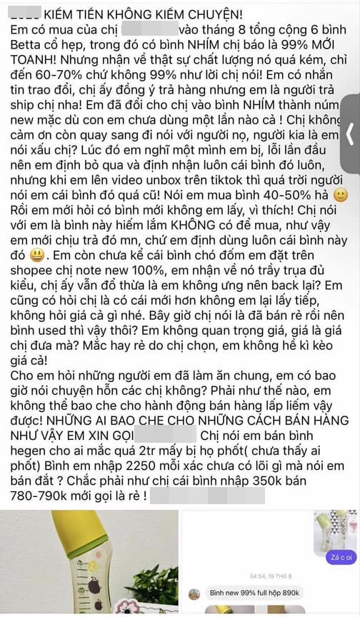 Chi tiền sắm bình sữa new 99% nhưng nhận về hàng cũ, mẹ bỉm cảnh báo hội chị em mê mua hàng online   - Ảnh 1.