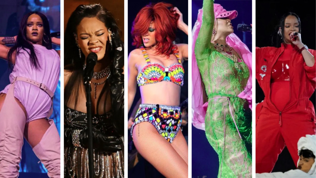&quot;Bỏng mắt&quot; với những bộ trang phục biểu diễn của Rihanna - Ảnh 1.