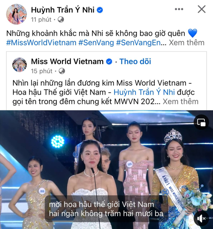 Hoa hậu Ý Nhi có động thái rục rịch chuẩn bị đại diện Việt Nam thi Miss World 2025? - Ảnh 1.