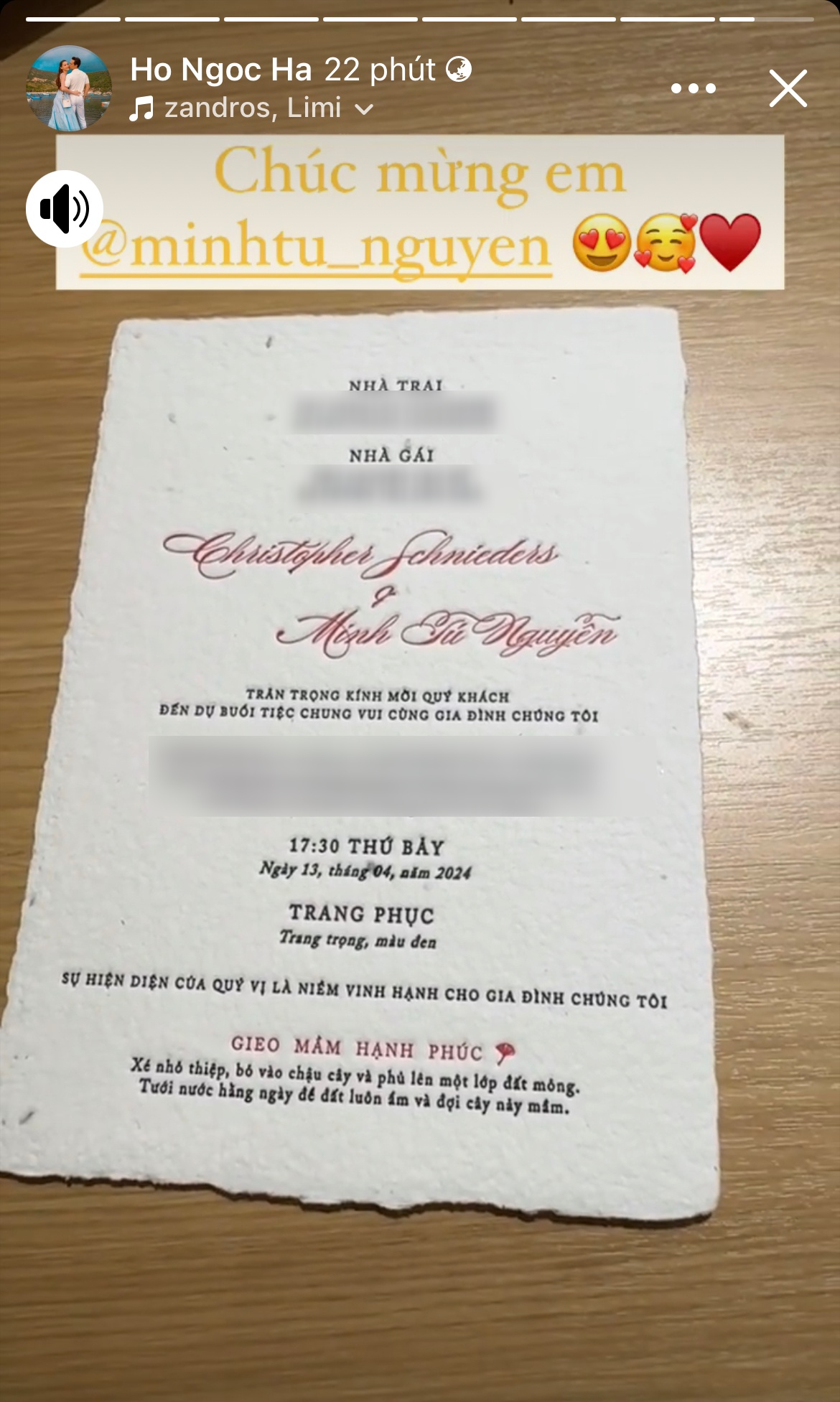 Hé lộ thiệp cưới của Minh Tú: Chi tiết có 1-0-2 cực độc đáo, đặt ra yêu cầu cho khách mời - Ảnh 1. Hé lộ thiệp cưới của Minh Tú: Chi tiết có 1-0-2 cực độc đáo, đặt ra yêu cầu cho khách mời - Ảnh 1.