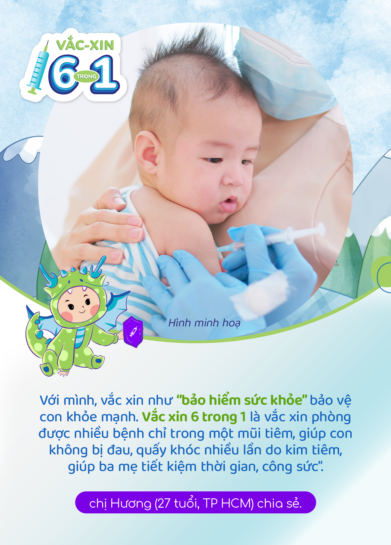 Tiêm đủ mũi vắc xin 6 trong 1, hành trang sức khỏe bảo vệ con ngay những tháng đầu đời - Ảnh 2.