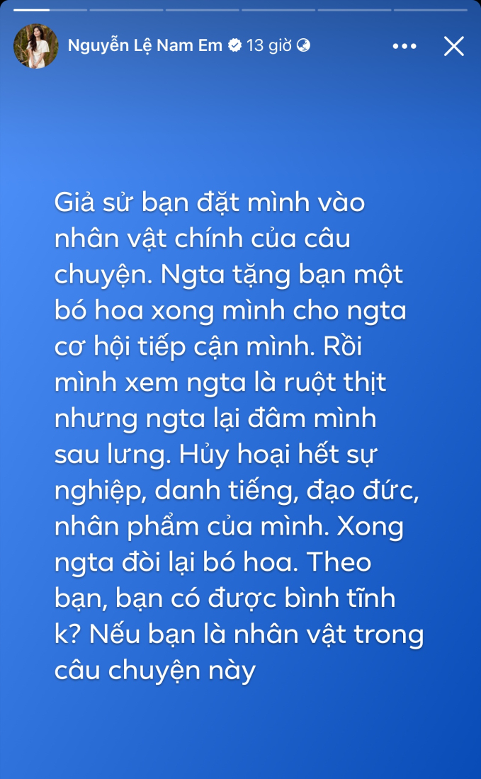 Nam Em quá sân si: Tuyên bố ở ẩn vẫn làm điều này, đáp trả khán giả khi bị nói chiêu trò - Ảnh 4.